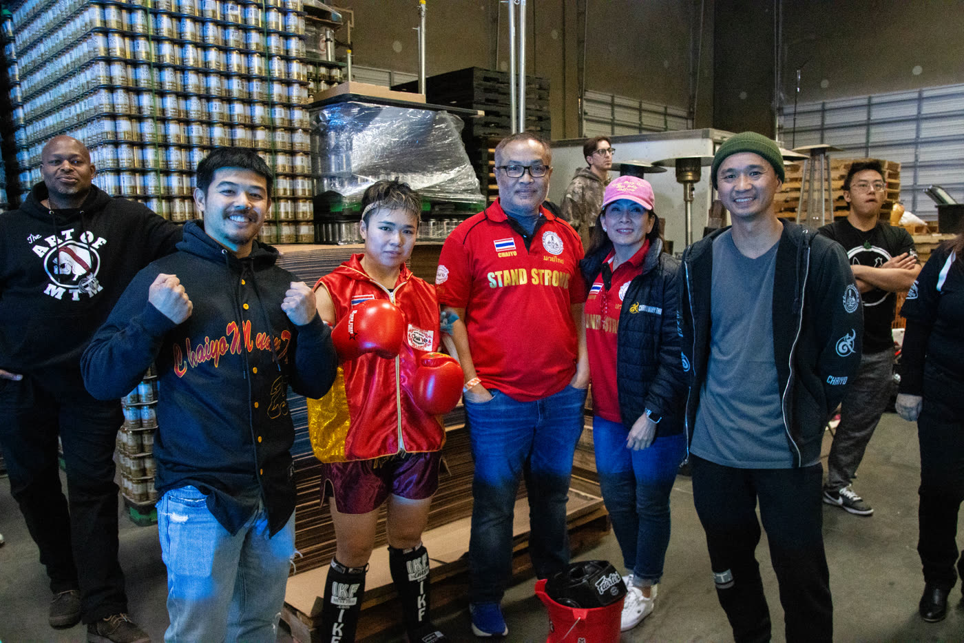 The crew behind their fighter